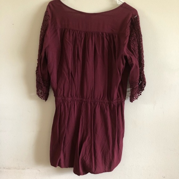American Rag Burgundy Romper - Picture 4 of 6